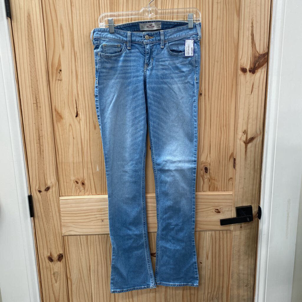 WOMENS HOLLISTER LT DENIM FLARE JEANS 5L