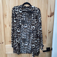 WOMENS LEOPARD CARDIGAN XL