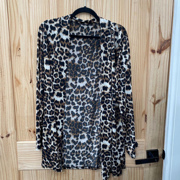 WOMENS LEOPARD CARDIGAN XL