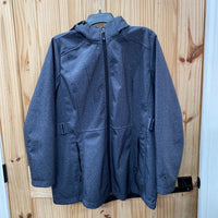 WOMENS ZEROXPOSUR COAT DK GREY/BLK XL