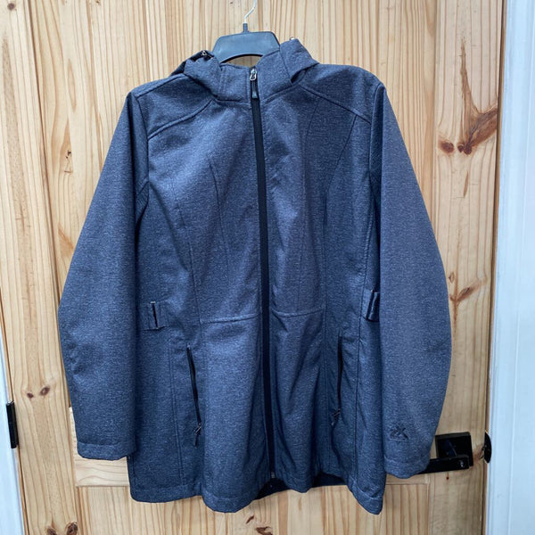 WOMENS ZEROXPOSUR COAT DK GREY/BLK XL