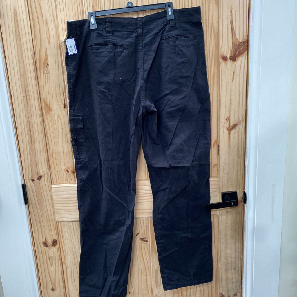 MENS WRANGLER BLK PANTS 38X34 NWT