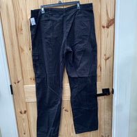 MENS WRANGLER BLK PANTS 38X34 NWT