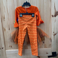 GIRLS RARE EDITIONS 2PC SET ORANGE W/UNICORN 4T