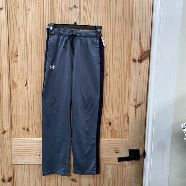 BOYS UNDER ARMOUR PANTS GREY/BLK YMD 10