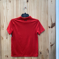 BOYS UNDER ARMOUR RED/BLK POLO SHIRT YM 10