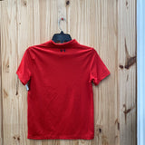 BOYS UNDER ARMOUR RED/BLK POLO SHIRT YM 10