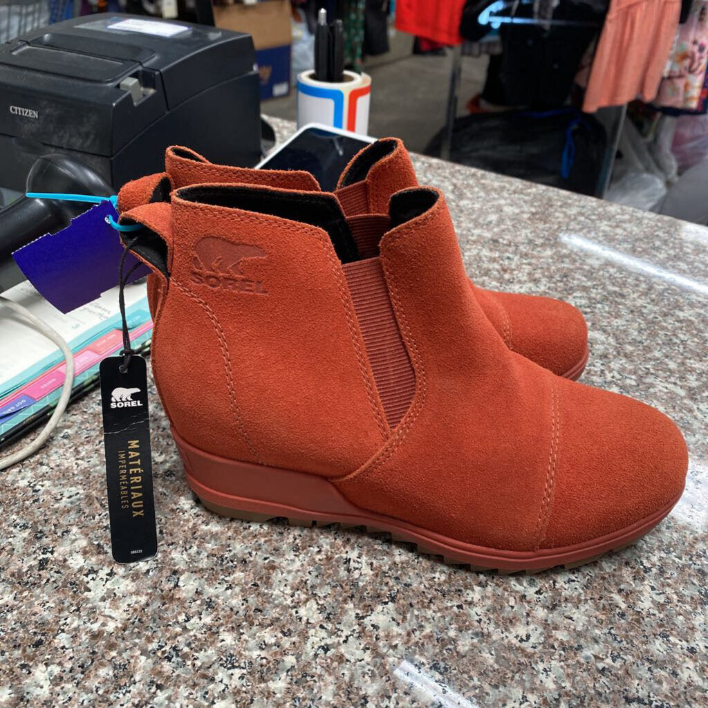 WOMENS SOREL BURNT ORANGE CASUAL SHOES 5.5