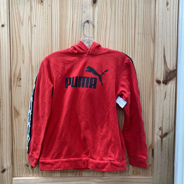 BOYS PUMA HOODIE RED/WHITE/BLK L 10/16