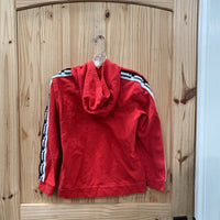 BOYS PUMA HOODIE RED/WHITE/BLK L 10/16
