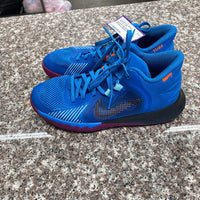 BOYS KYRIE IRVING NIKE SHOES BLUE/BLK/ORANGE 4Y
