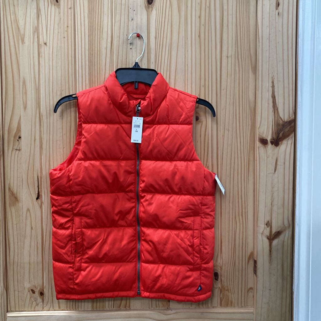 BOYS GAP RED SL VEST L 10 NWT