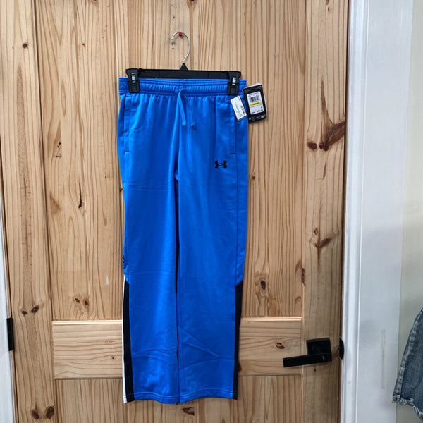BOYS UNDER ARMOUR PANTS SKY BLUE/BLK Y 10 NWT