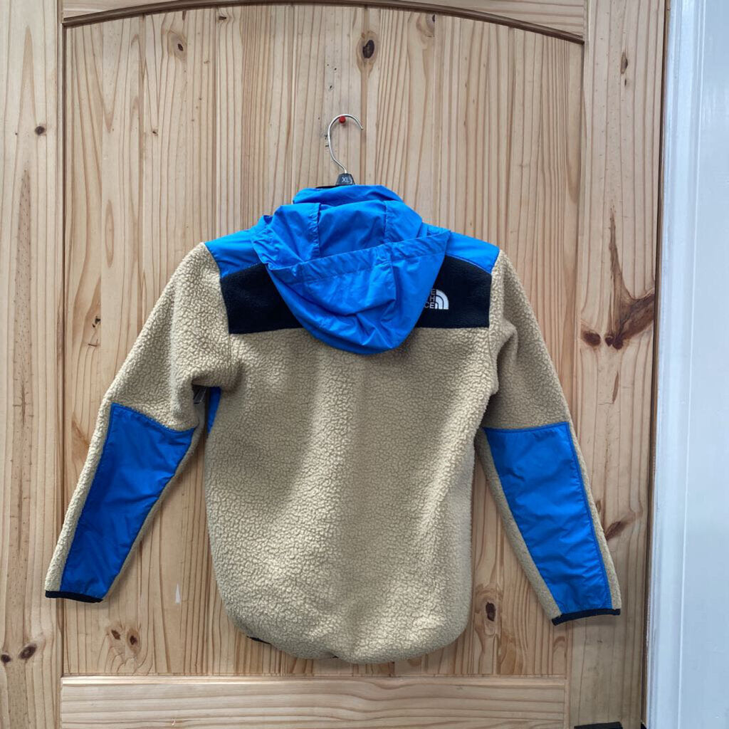 BOYS THE NORTH FACE JACKET TAN/NAVY BLUE/SKY BLUE M 10