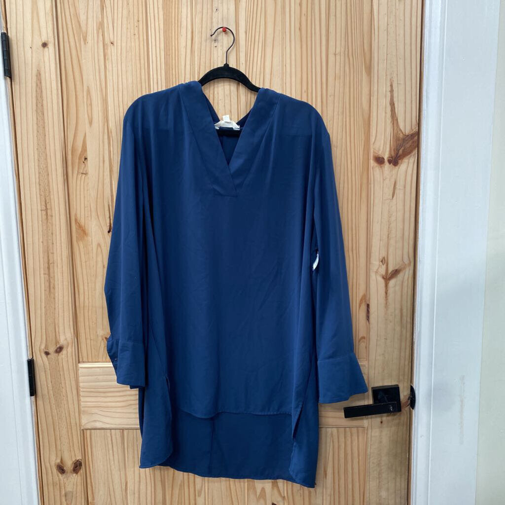 WOMENS TERRA & SKY DK TEAL CASUAL TOP 2X