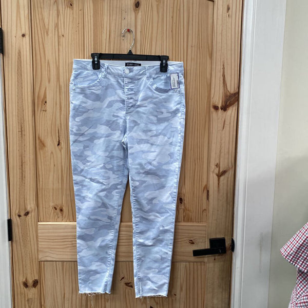 WOMENS MAC AND ME LT BLUE CAMO PANTS 12