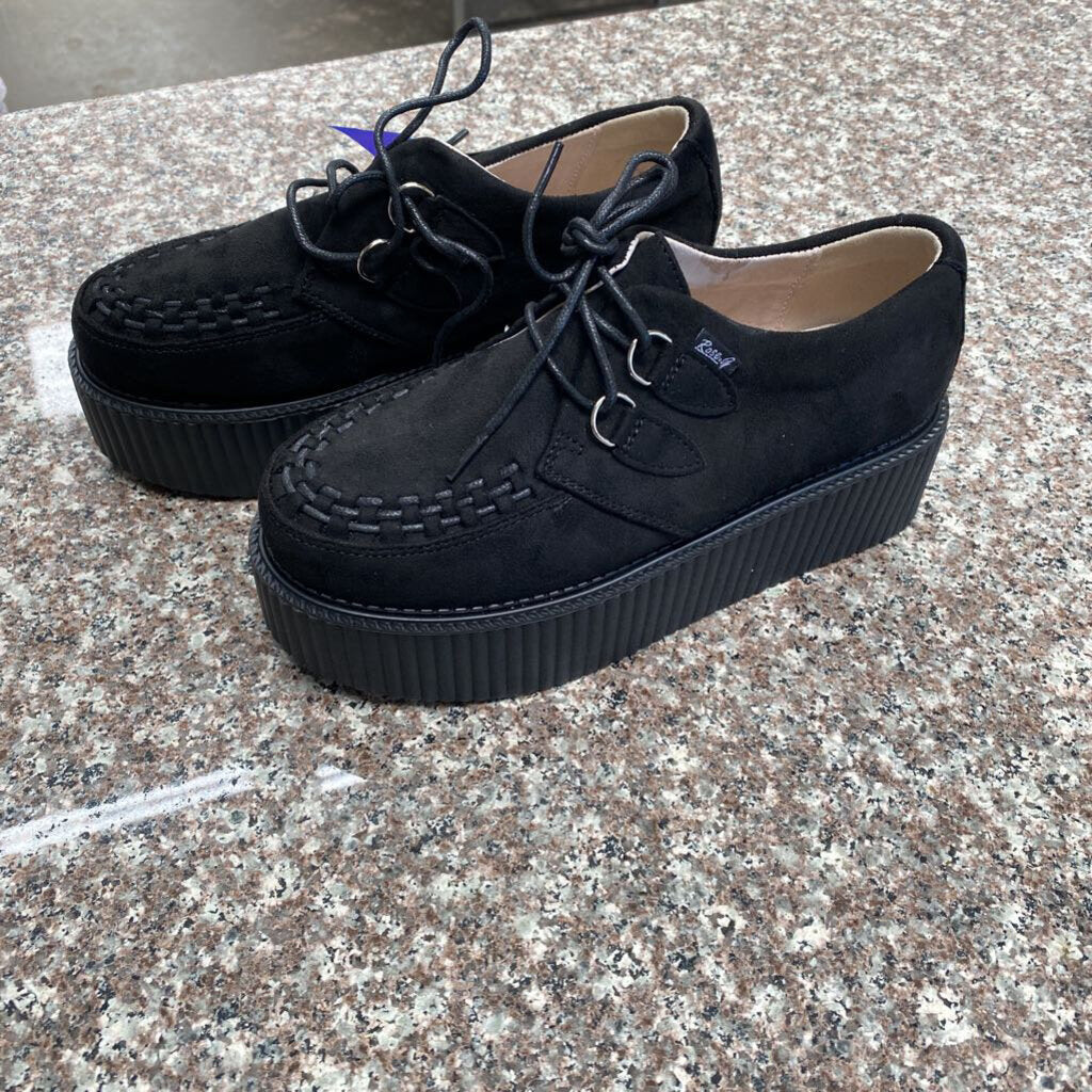 WOMENS ROSE G BLK CASUAL SHOES 7 LIKE NEW