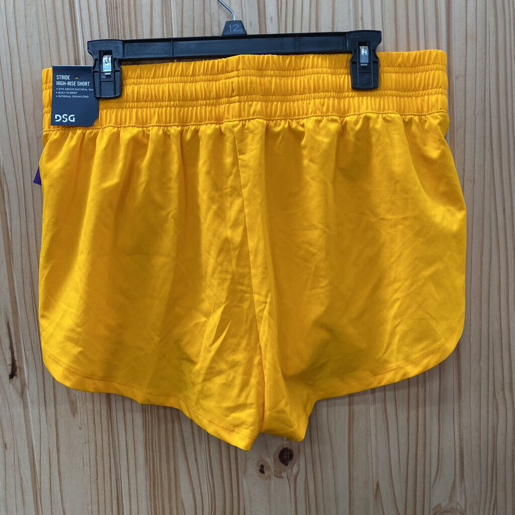 WOMENS DSG GOLDEN YELLOW SHORTS L NWT