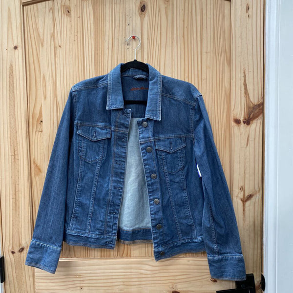 WOMENS EDDIE BAUER DENIM JEAN JACKET L