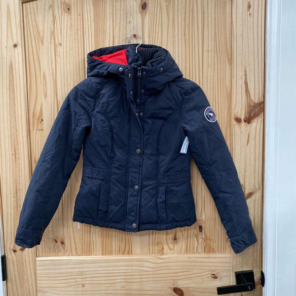 BOYS ABERCROMBIE KIDS NAVY BLUE JACKET L 8/10