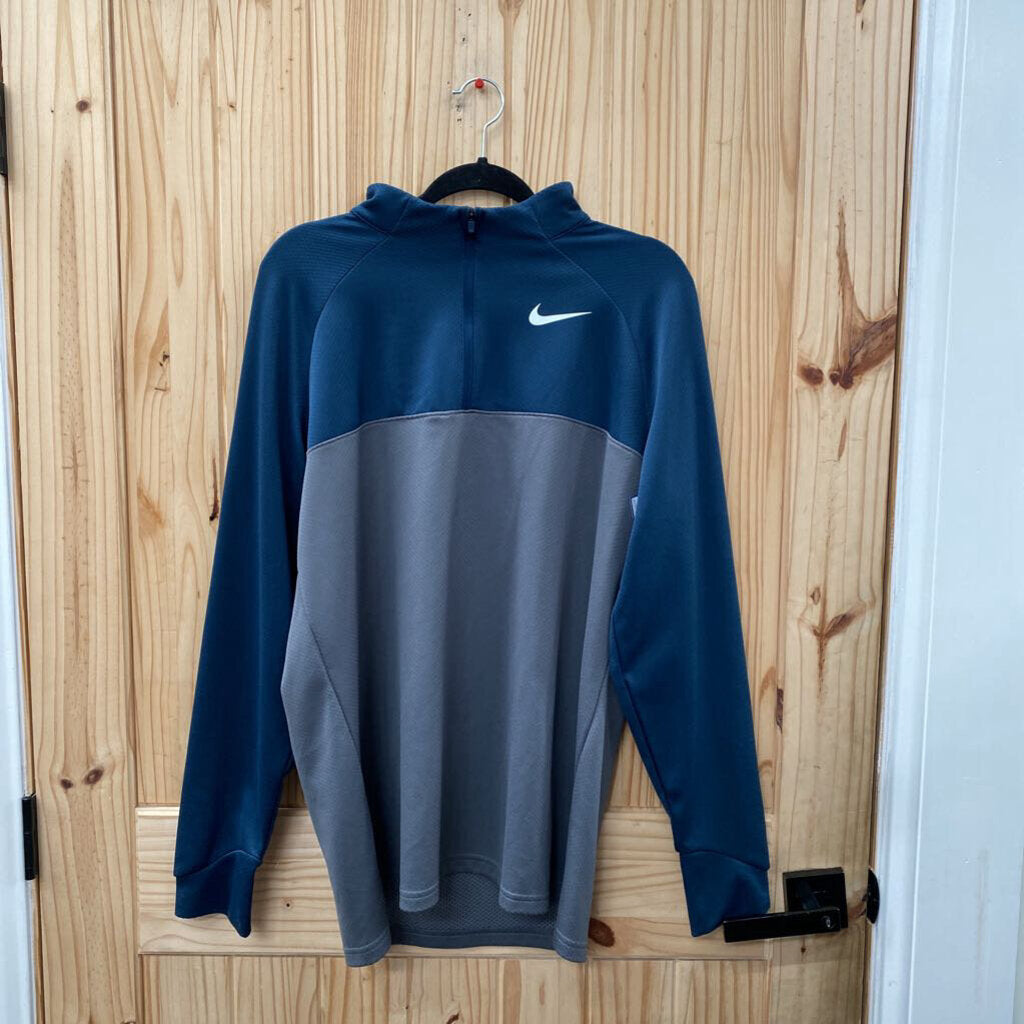 MENS NIKE GOLF PULLOVER DK TEAL/DK GREY L