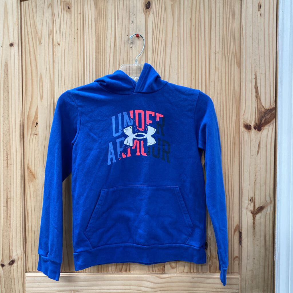 BOYS UNDER ARMOUR HOODIE ROYAL BLUE YLG 12