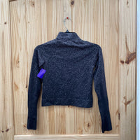 WOMENS LULULEMON BLK/WHITE CROP TOP PULLOVER