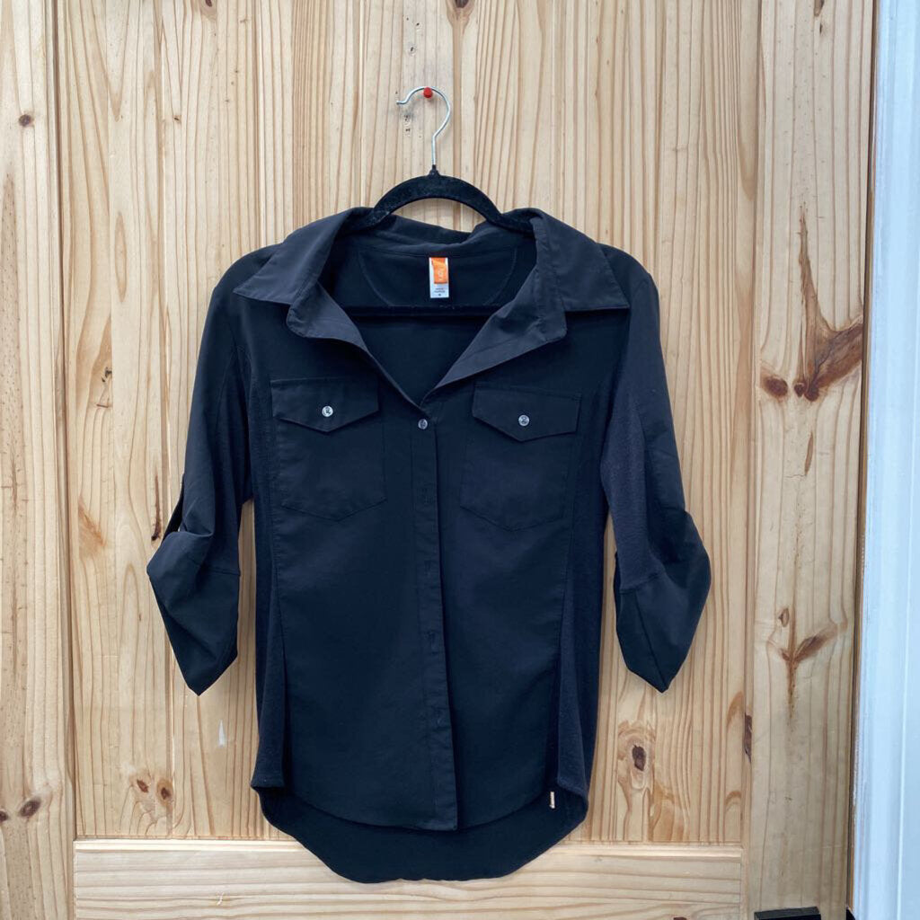 WOMENS LUCY BLK CASUAL TOP M