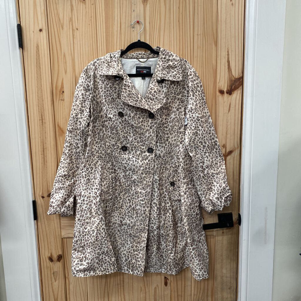 WOMENS BANANA REPUBLIC LEOPARD JACKET XL