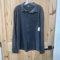 MENS VRST LS DK GREY SHIRT XL