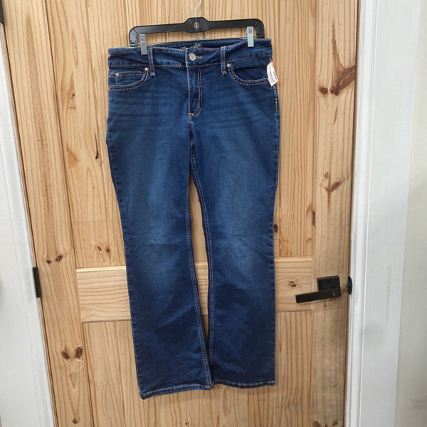 WOMENS WRANGLER BOOTCUT DK DENIM JEANS 11 1/2