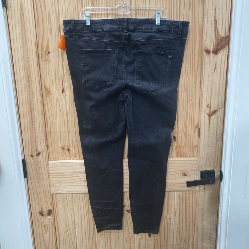 WOMENS M JEANS BLK DENIM JEANS 18W