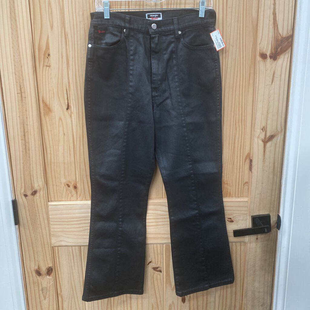 WOMENS WRANGLER FENDER BLK DENIM JEANS 29X28 NWT