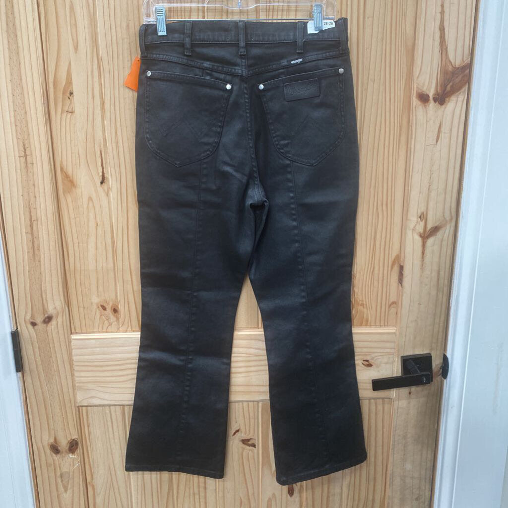 WOMENS WRANGLER FENDER BLK DENIM JEANS 29X28 NWT