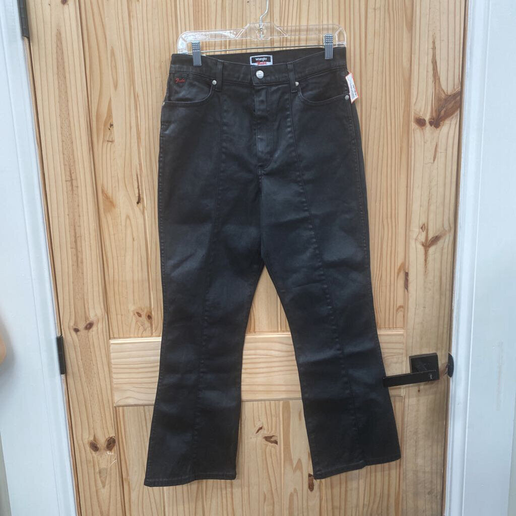WOMENS WRANGLER FENDER BLK DENIM JEANS 29X28 NWT