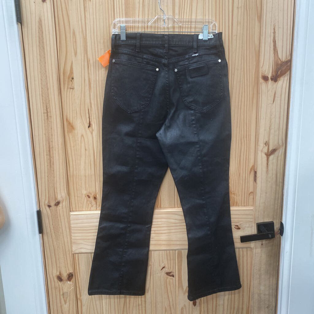 WOMENS WRANGLER FENDER BLK DENIM JEANS 29X28 NWT