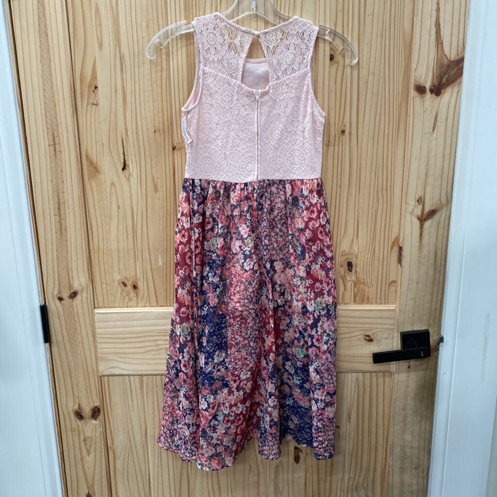 GIRLS SPEECHLESS SL PINK FLORAL ROMPER 10