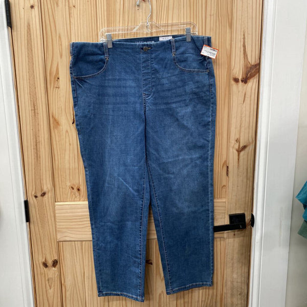 WOMENS TIME & TRU LT DENIM JEGGINGS XXL 20 NWT