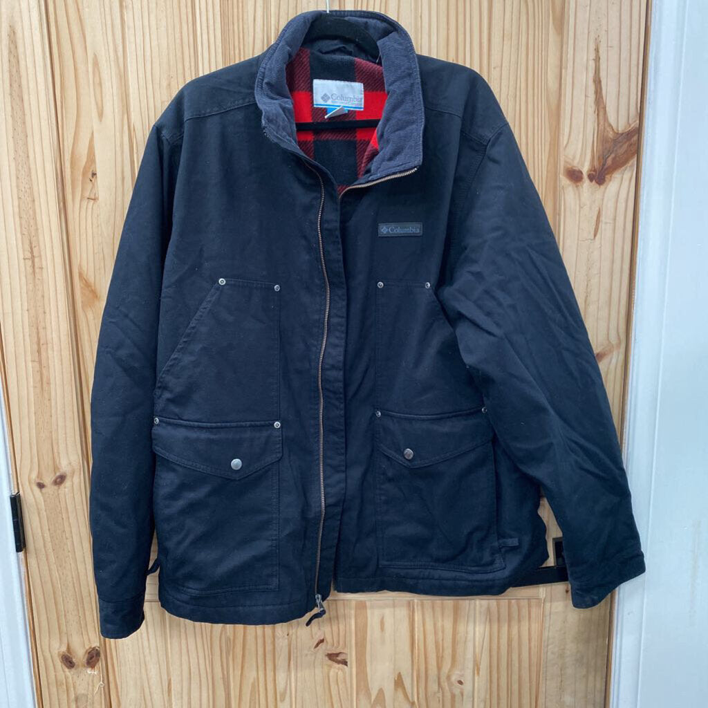 MENS COLUMBIA BLK JACKET XL
