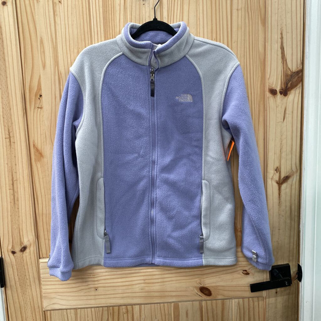 GIRLS THE NORTH FACE LILAC/LT GREY JACKET XL 14