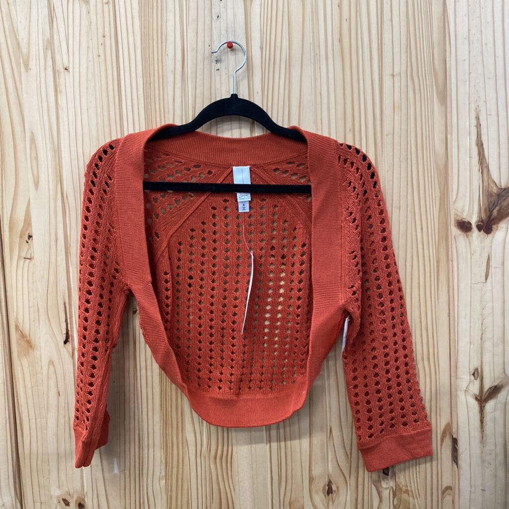 WOMENS WYNNE LAYERS BURNT ORANGE CASUAL BLAZER S NWT