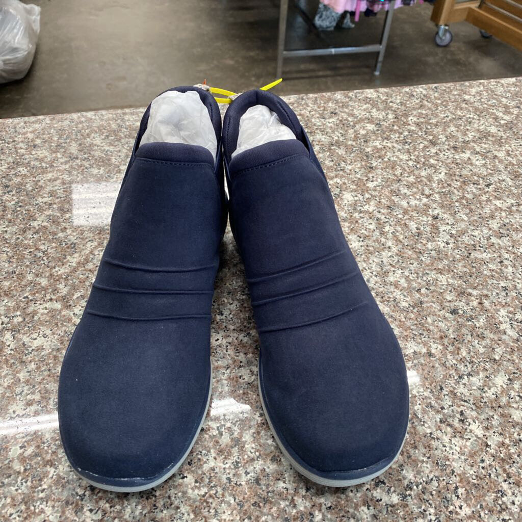 WOMENS RYKA NAVY BLUE CASUAL ANKLE BOOTS 7 1/2 NEW