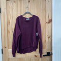 WOMENS ZENANA PLUM PURPLE SWEATER XL