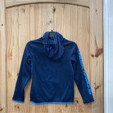 BOYS UNDER ARMOUR HOODIE NAVY BLUE/LIME GREEN YMD 10
