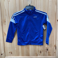 BOYS ADIDAS JACKET ROYAL BLUE/WHITE 6