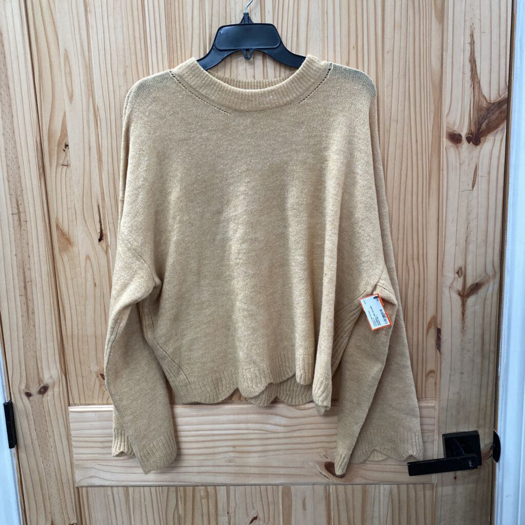 WOMENS LUSH GOLDEN SWEATER L
