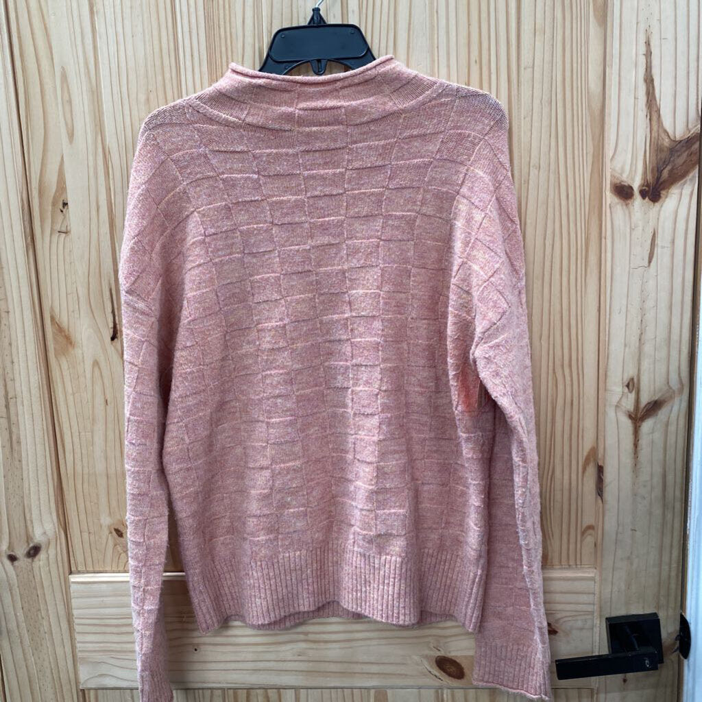 WOMENS HEM & THREAD MAUVE SWEATER L