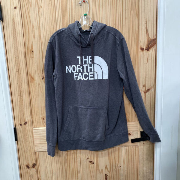 MENS THE NORTH FACE HOODIE DK GREY/WHITE L