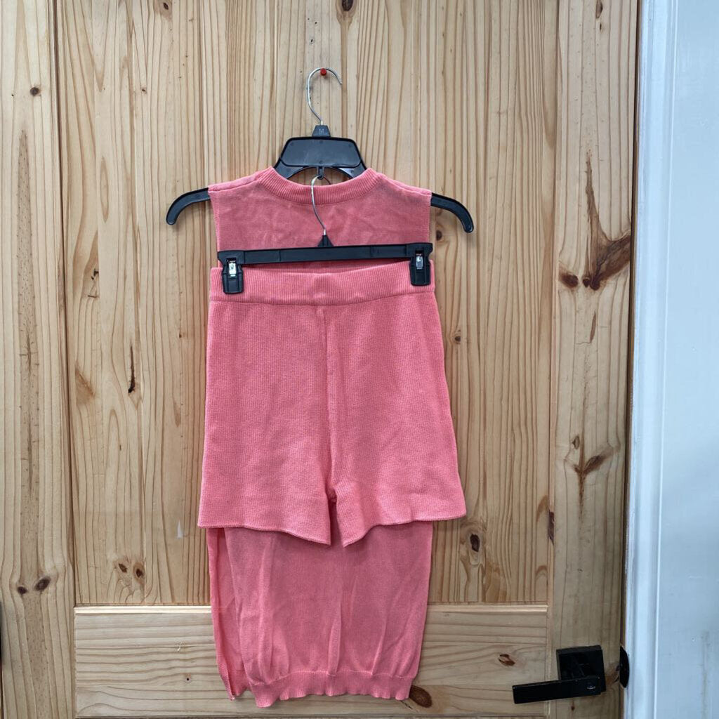 WOMENS CORAL 2PC SET XS