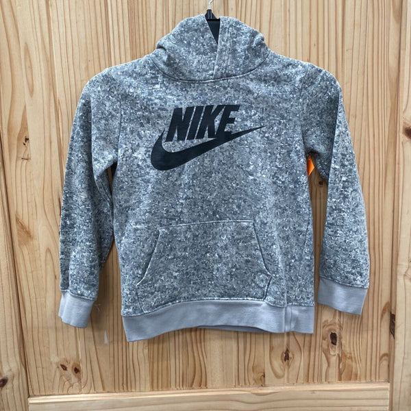 BOYS NIKE HOODIE GREY/BLK L 7